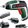Bosch - Avvitatore a batteria ixo (7a generazione 3,6 v 2,0 Ah 5,5 Nm set con attacco angolare ed eccentrico con cavo micro usb vite fino a 190 viti