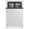 Beko - DIS35020. Posizionamento dell'apparecchio: a scomparsa totale, Dimensione: Compatta (45 cm), Colore della porta: Bianco. Numero di coperti: 10