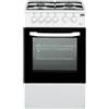 Beko - Cucina a Gas 4 Fuochi e Forno Elettrico 54 Lt CSS42014FW (L50xP50) Con Coperchio Colore Bianco