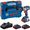 Bosch - gsb 18V-110 c Trapano avvitatore a percussione 18 v Brushless con tre batterie