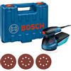 Bosch Levigatrice rotorbitale GEX 125-1AE di Bosch con 3x fogli abrasivi C470 nella valigetta di trasporto