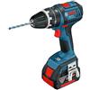 Bosch - Trapano Avvitatore con percussione 18V + 2 batterie Professional GSB18V-21