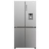 Haier - Frigorifero 4 Porte Cube 83 Serie 3 Capacità 463 Litri Classe e No Frost Distributore d'Acqua Colore Acciaio Inossidabile Platino