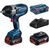 Bosch Utensili - Avvitatore a impulsi a batteria da 18 V, 2 batterie Li-Ion da 1,5 Ah, caricabatterie 06019J8304