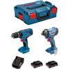 Bosch - Kit gsb 18V-21 + gdr 18V-160 (2 x 2,0 Ah + AL1820CV + L-Boxx 136)