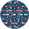 Bosch - 50x Disco delevigatura expert O780, 150 mm (per legno duro, Pittura su legno, ø 150 mm, Grana 240, Accessori professionali Levigatrice