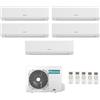 Hisense CONDIZIONATORE HISENSE PENTA SPLIT ENERGY ULTRA 9000+9000+9000+9000+9000 BTU WIFI INVERTER 5AMW125U4RTA A++
