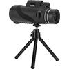 Diyeeni Smartphone Cellulare 50x60 Telescopio monoculare, Visione notturna monoculare con treppiede, staffa, lente ottica completa, grandangolo, impermeabile antiurto per campeggio, birdwatching