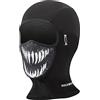 ROCKBROS Passamontagna Moto Sci Invernale Corto, Sottocasco Balaclava Termico Caldo Uomo Donna, Taglia Unica, Scaldacollo Teschio con Pile per Moto Sci Bici Corsa Escursionismo, con Fori Occhiali