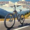 TX19 E Bike 1000W Motore 48V19.2AH Batteria Freno Idraulico Bici Elettrica Pneumatico da 29 Pollici Bicicletta Elettrica da Montagna Fuoristrada a 27 Velocità - red 29-IN