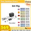 DJI Flip Drone Camera Fly Combo 4K Leggero 3 assi Stabilizzazione culla 13 km Trasmissione video Palm Decollo Ritorno automatico C0 - Flip Fly more combo