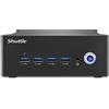 Shuttle Barebone Shuttle Nano PC NT10H5 125H 4.5GHz Nero [NT10H5]