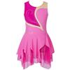 YiZYiF Abito da Danza Classica da Bambina Abito da Gara per Il Pattinaggio Artistico Senza Maniche Body da Danza Leotard da Ballerina Rose Pink 13-14 Anni