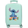 Disney Aloha Stitch - Valigia da cabina blu, 33 x 50 x 20 cm, rigida 2 kg, chiusura a combinazione laterale, in ABS, 2 kg, 28 l, bagaglio a mano, blu, Taglia unica, Valigia cabina