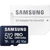 Samsung 512 Gb Pro Ultimate Microsdxc Uhs-I Con Adapter Sd MB-MY512SA/WW