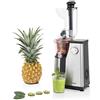H.Koenig GSX18 Estrattore di succo verticale per frutta e verdura Senza BPA - Slow juicer - Ampia bocca di ingresso - Pressione delicata a 60 giri - Sistema inverso - Motore silenzioso - 400 W