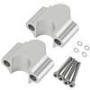 Hlyjoon Riser per manubrio universale in lega di alluminio 22mm Morsetto per sollevamento manubrio per moto (Placcatura)