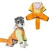 Cretvestsar Giacca impermeabile per cani per tutte le stagioni, leggera, a quattro zampe, copertura completa, traspirante, con cappuccio, con caratteristiche riflettenti, per cani di taglia piccola, media e