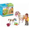 PLAYMOBIL Country 71243 Ragazza con Cavallo e Puledro, Animali per Il maneggio e la Fattoria, Giocattolo per Bambini dai 4 Anni in su