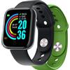 CELLY - TRAINERBEATGN - FIT TRACKER CON DOPPIO CINTURINO, Display LCD Transflettivo 1,44", memoria 15GB, Bluetooth 5.0 - Nero