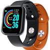 CELLY - TRAINERBEATOR - FIT TRACKER CON DOPPIO CINTURINO, Fitness tracker, Display LCD Transflettivo 1,44",15GB - Nero
