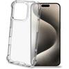 CELLY Custodia Armor per Apple 16 Pro, ultraresistente, bordi corazzati e angoli rinforzati, 20 g - Trasparente