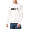 Schott NYC Swcrew Felpa, Bianco (off White), XL Uomo