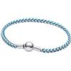 Pandora Bracciale da donna in argento turchese 593816C01, 593816C01-17, Argento sterling, Nessuna pietra preziosa