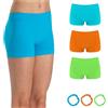 Risalti Culotte Bambina Colorate Microfibra 3 Pz - Mutande Bambina Slip Seamless, Intimo Senza Cuciture ed Etichette, Danza, Ginnastica Artistica, Bracciali Colorati in Omaggio - Made in Italy