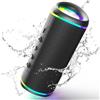 RIENOK Cassa Bluetooth Potente Portatile 30W Impermeabile Speaker Bluetooth 5.3, Chiamata in Vivavoce, Vero Stereo Senza Fili, Luce LED, Supporta TF & AUX, Ricaricabile Tipo-C