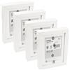 Ikea Ribba 703.784.14 - Cornice portafoto in legno e plastica, da parete e da tavolo, 13 x 18 cm, confezione da 4, colore: bianco