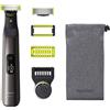 Philips Rasoio Face + Body Ricaricabile Lama 360 Wet&Dry Autonomia 120 minuti colore Nero - OneBlade Pro 360 QP6551/15