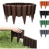 GARDENIX - Bordo per aiuole, Effetto Legno, 2,5 m Marrone