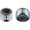 Schläfer 1800016 | Aeratore Universale NEOSTRAHL adatto per Rubinetto Bassa Pressione del Bagno e Cucina con Rompigetto Miscelatore e Filetto Esterno M24X1 1 Pz.
