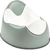 Béaba Vasino di Apprendimento, WC Ergonomico per Bambini, Antiscivolo, Igienico per i Neonati, Facile da Pulire e Rippore, Maniglie sulla Tazza per Tenersi, Made In France, Verde Salvia