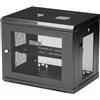 StarTech.com Armadio Rack 19 9U a Muro, Server Rack a 2 Montanti a profondità regolabile 15-38cm, Rack Dati Ventilato con Serratura per Switch/Router; Ripiano 1U e Nastro a Strappo inclusi (RK9WALM)