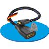 Sonero PureLink GmbH Sonero® Adattatore salvaporta da Micro HDMI a 4K HDMI, Premium High Speed, spina Micro HDMI D a presa HDMI A, contatti dorati, doppia schermatura, rivestimento in cotone, 0,15 m