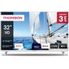 Thomson 32HG2S14W Televisione Smart TV 32 Pollici Led Hd WXGA Wi-Fi Bianco"