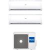 Haier Climatizzatore Dual Split Inverter 9000 + 9000 Btu Condizionatore con Pompa di calore Classe A++/A+ Gas R32 (Unità Interna + Unità Esterna) - HAS09TABIN + HAS09TABIN + H2U14TAAOUT Trendy