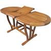MIlani Home TURRIS - tavolo da giardino allungabile in legno massiccio di acacia 120/160
