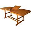 MIlani Home TURRIS - tavolo da giardino allungabile in legno massiccio di acacia 150/200