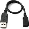 System-S Cavo USB 2.0 30 cm Micro B femmina a tipo A, adattatore nero
