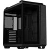 ASUS TUF Gaming GT502 Chassis per PC Gaming, Mid ATX, Doppia camera, zone di raffreddamento indipendenti, pannelli laterali senza attrezzi, USB 3.2 Gen2 Type-C frontale, Nero