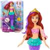 Mattel Disney Princess - Ariel Principessa dei Mari, bambola sirena con capelli e coda che cambiano colore in acqua, coda mobile per nuotare, giocattolo per bambini, 3+ anni, HPD43