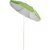 Outsunny Ombrellone da spiaggia Ombrellone inclinabile ottagonale Ø 160 cm tessuto poliestere ad alta densità anti-UV asta smontabile borsa per il trasporto inclusa verde