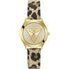GUESS Orologio Analogico al Quarzo Donna con Cinturino in Pelle GW0745L2