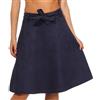 malito more than fashion Malito Donna Gonna Gonna Ottica Velours Campana A-Line 19606 (Blu Scuro, S)