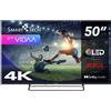 Smart Tech Smart TV 50" 4K Ultra HD QLED Google TV HDR10 Classe E Grigio 50QV01V SMART TECH
