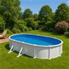 Gre Piscina Fuori Terra Ovale Atlantis 500 x 300 x 132 cm con Filtro a Sabbia