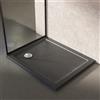 Parama Piatto doccia 70x140 effetto pietra nero in acrilico altezza slim | Petra